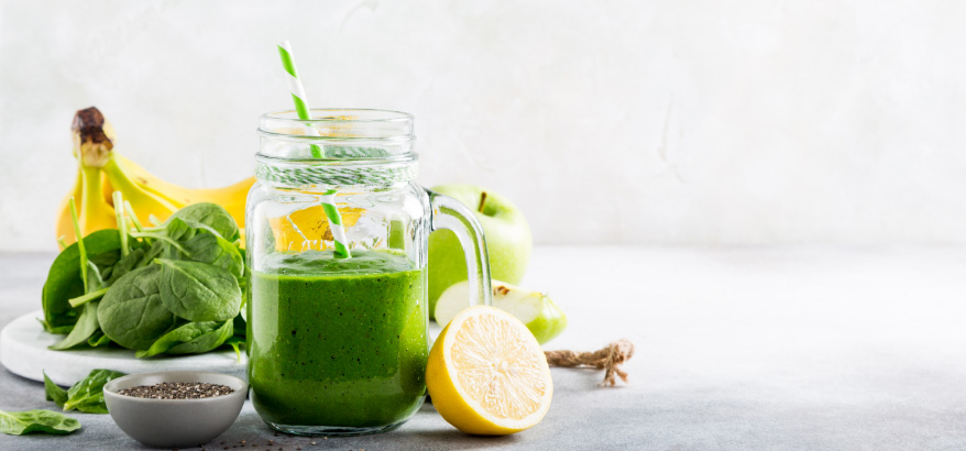 homemade green smoothie to boost immunity